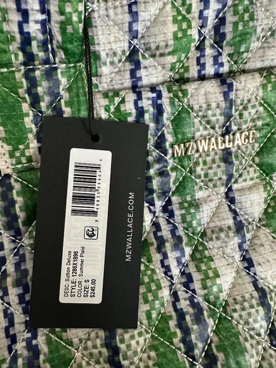 MZ Wallace Sutton Deluxe Summer Plaid pattern - Picture 2 of 7